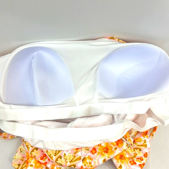 Kona Sol Floral Women's One Shoulder High Coverage One Piece Swimsuit 22W - Picture 11 of 12